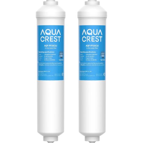 AQUACREST DA29-10105J Filtre à Eau pour Réfrigérateur Remplacement pour Samsung® DA29-10105J HAFEX/EXP, DA2010CB DA99-02131B, Filtre à Eau en Ligne pour LG Samsung®Side by Side (2)