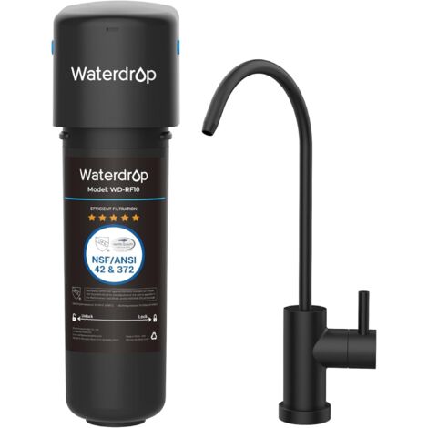 Waterdrop 10UB Under-Sink Water Filter System with Dedicated Tap, NSF/ANSI 42 Certified, 30,000 Litre Water Filter Drinking Water, Reduces 99.99% Lead, Chlorine, Bad Taste