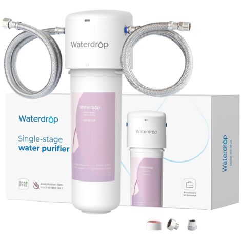 Waterdrop WD-BFU2 Bathroom Water Filter for Facial Care, Reduces Chlorine and Limescale in Water, Reduces Redness and Irritation, 4 Stage Filtering (1/5)