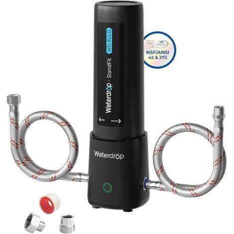 Waterdrop UL12A Système de Filtration d'Eau sous Eau, Pas de Perçage Nécessaire, Installation Facile, Réduit les PFAS, Plomb, Chlore, Mauvais Goût & Odeur, Certifié NSF/ANSI 42, 11000 Gallons (1/5)