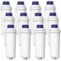 AQUA CREST Filtre à Eau pour Machine à Café, Remplacement pour De'Longhi® DLSC002, SER3017 & 5513292811 - Incluant les Versions de la Série ECAM, Esam, ETAM (12)