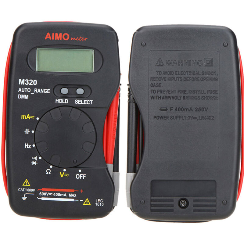 LIFCAUSAL Multimètre numérique LCD de poche AIMO M320 DMM
