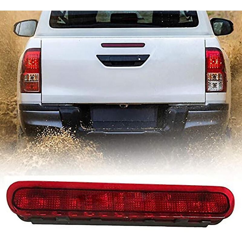 Troisième feu stop à lentille rouge pour Toyota Hilux Vigo Pickup 2005-2010