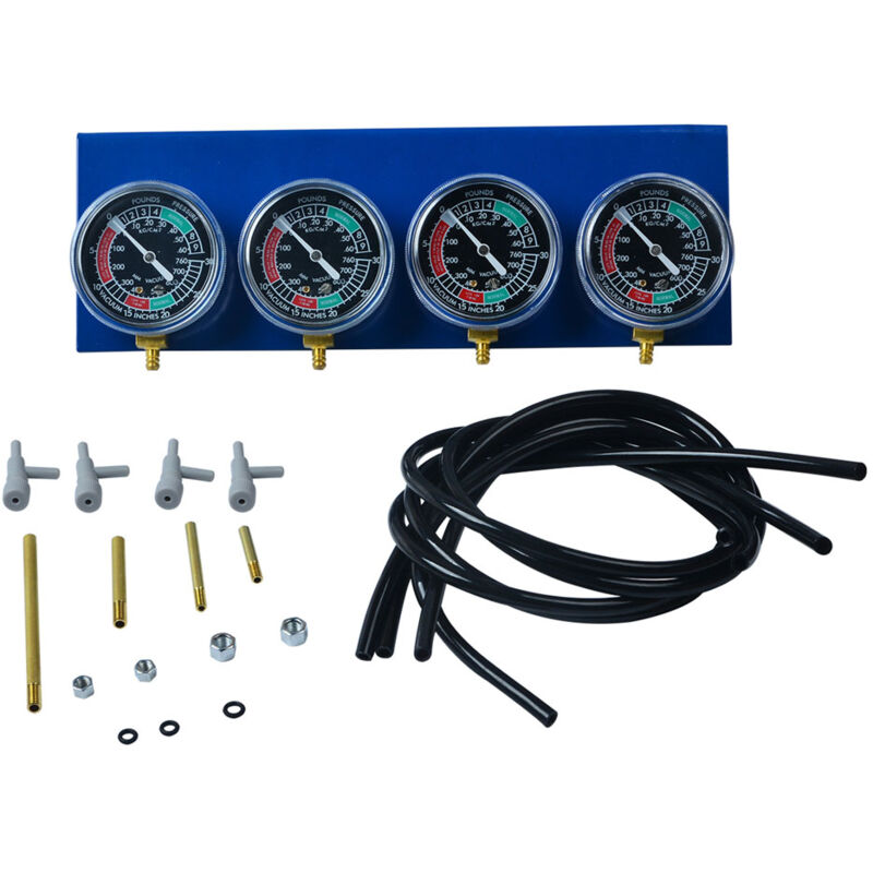 Kit de synchronisation de carburateur à 4 cylindres, jauge à vide, jauges d'équilibrage de synchronisation pour carburateurs de moto