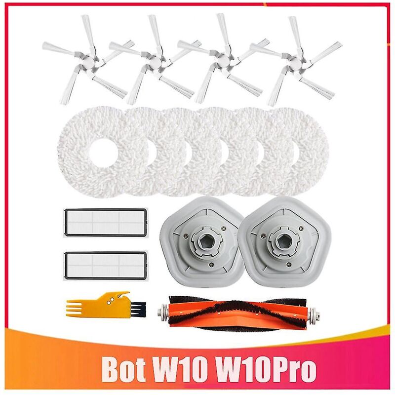 Kit de remplacement 16 pièces pour aspirateur robot Dreame W10/w10 Pro