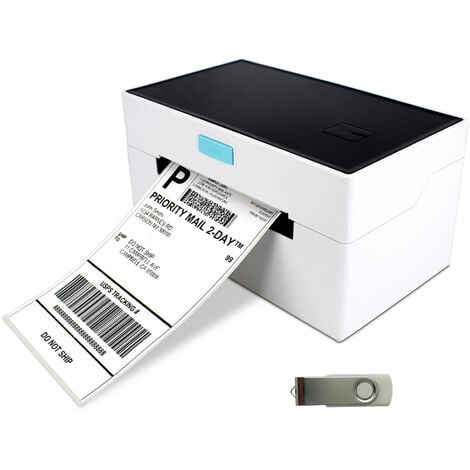 Imprimante d'étiquettes thermiques de bureau, largeur de papier de 40 à 110  mm Étiqueteuse d