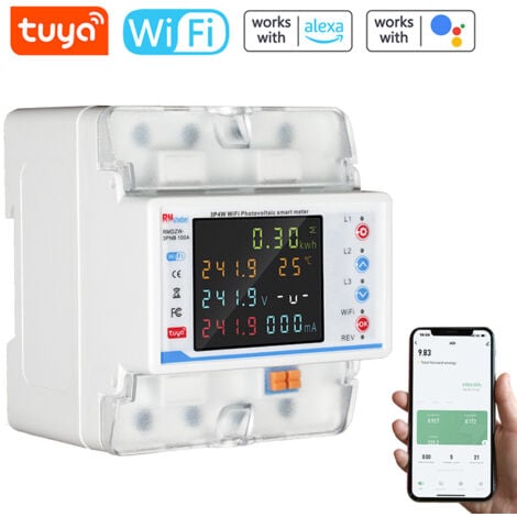 Disjoncteur Intelligent Wifi Tuya Protecteur De R Enclenchement Automatique Compteur D Nergie