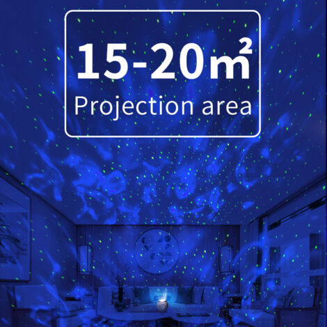 Projecteur de planètes, veilleuse créative pour chambre à coucher, projecteur d'étoiles, lumière d'ambiance BT, musique, USB