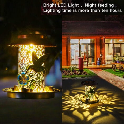 WINARA Mangeoire Solaire Pour Oiseaux Sauvages, Mangeoires à