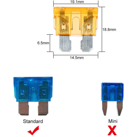 Boîte à fusibles à lame 12 voies, blocs de fusibles avec indicateur LED rouge, 10 fusibles, 10 bornes pour voiture, bateau, caravane, camion 12 V 24 V