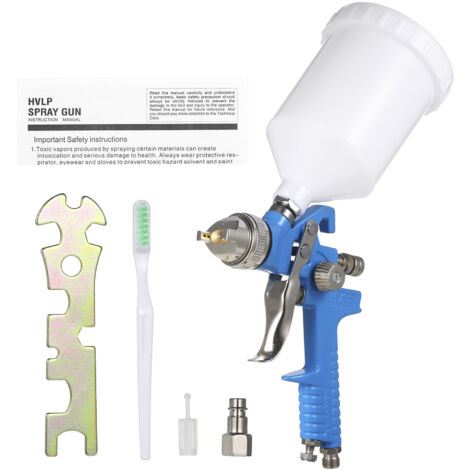 Pot Pulvérisateur Peinture HVLP 600ml - Avec 50 Couvercles Jetables + 10 Bouchons - Pour Peinture Auto, Résine