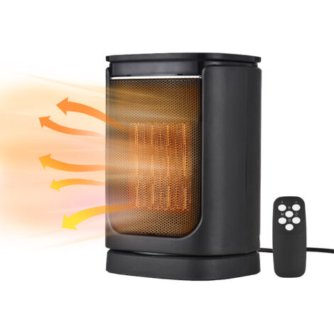 Petit Radiateur D'appoint électrique Portable - 3 Modes, Poignée, Minuterie 1-8h - Idéal Chambre, Bureau