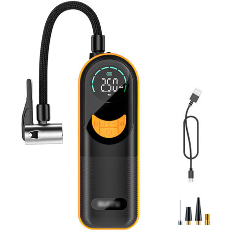 Pompe à Vélo MXTIMWAN Avec Manomètre - Double Valve Presta/Schrader - 160 PSI - Pour Vélos/Voiture/Ballons