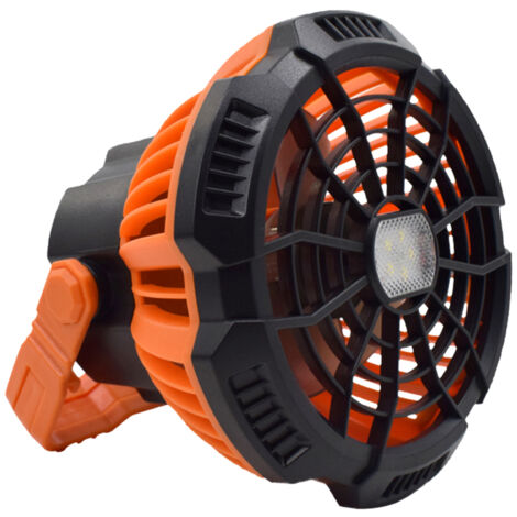 Ventilateur De Camping USB OBEST Avec Lumière LED - Rechargeable, Télécommande, Minuterie