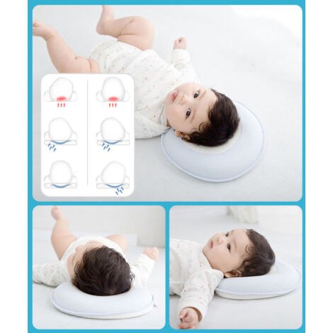 Coussin Bébé Anti Tête Plate 0-12 Mois - Ergonomique, Respirant & Adaptable Poussette/Siège Auto - 6