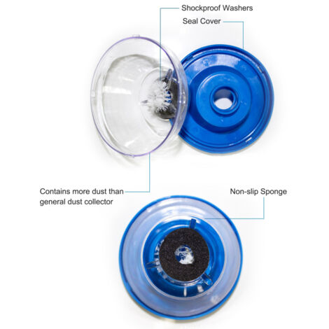 Collecteur de poussière pour perceuse électrique Bol à poussière pour perceuse Attrape-poussière antichoc