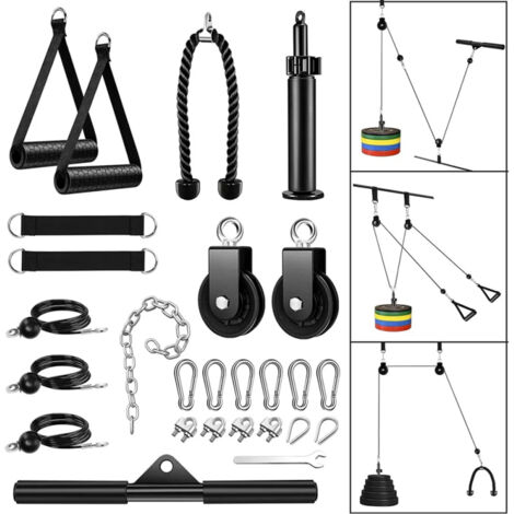 Équipement D'entraînement Bras De Lutte - Système De Poulie à Fixer Sur Table, Avec Câble, Stylo De Charge, Poignée - Pour Maison, Bureau, Salle De Gym