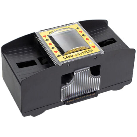 Mélangeur De Cartes Automatique HJCMikee 1-2 Platins - Pour Poker, UNO, Blackjack | Alimentation USB-C Ou Piles