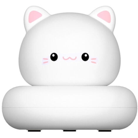Mini veilleuse LED flexible rechargeable par USB, motif lapin/ours/chat/canard, lampe d'alimentation pour bébé, intensité variable, 3 niveaux de luminosité, lampe de lecture portable