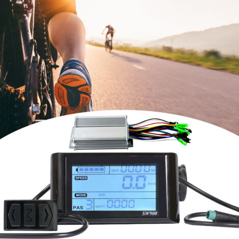 EIMSOAH Contrôleur Pour Scooter Électrique 36V 250/350W Avec Écran LCD Couleur – Moteur Sans Balais, Double Mode, Étanche