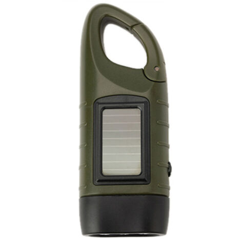 Lampe de poche solaire multifonctionnelle LED rechargeable à la