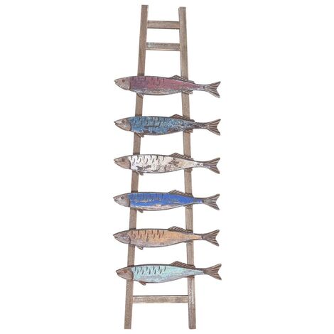 Signes Grimalt Parete piatto in legno  Piastre di legno multicolore per scale di pesce 2x23x70cm 22134
