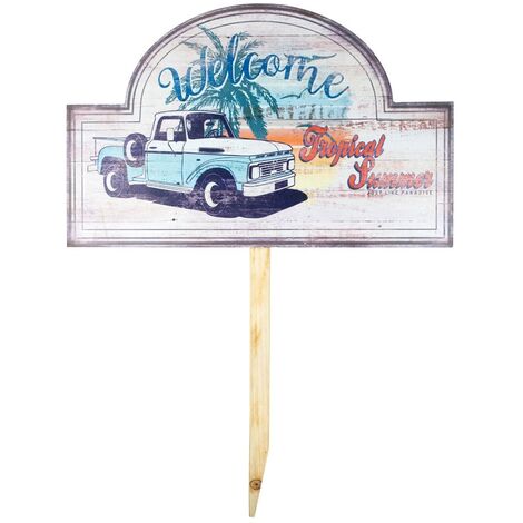 Signes Grimalt Parete piatto in legno  Surf Adorno Ploques in legno multicolore 2x64x48cm 21830