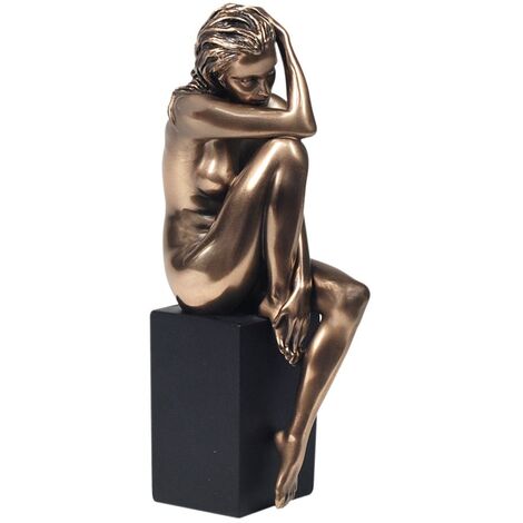 Signes Grimalt Figure di figura in bronzo Figura Bronzo d'argento nudo 5x9x20cm 10074