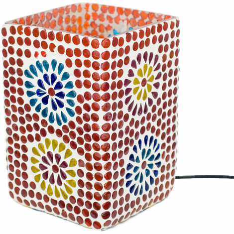 Signes Grimalt Lampada desktop per mobili Lampada a mosaica Lampada multicolore 11x11x21cm 16165 (1/3)