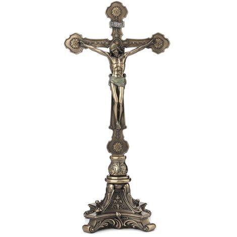 Signes Grimalt Figure di figura in bronzo  Jesus on the Cross Bronze Bronze Gold 10x15x32cm 22283