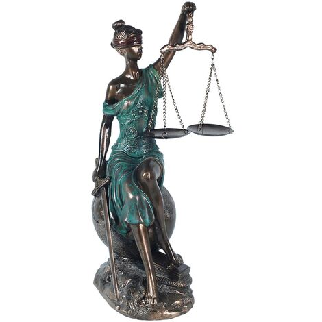 Signes Grimalt Figure di figura in bronzo Figura Justícia Bronze Goldo 10x15x34cm 13888