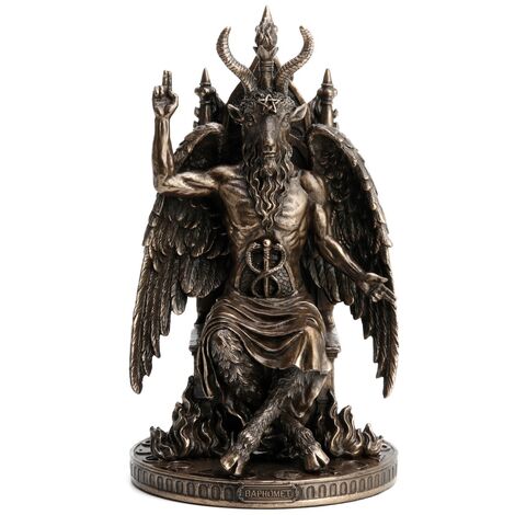 Signes Grimalt Figure di figura della persona Figura Baphomet Statue Bronzo Golden 24x14x14cm 27345