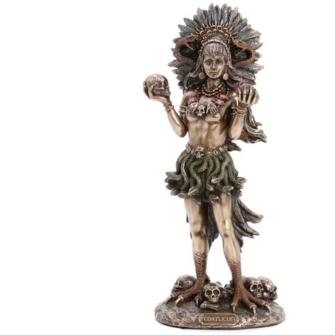 Signes Grimalt Figure di figura della persona  Figura Dea Coaticue Bronze Golden 25x9x10cm 27365
