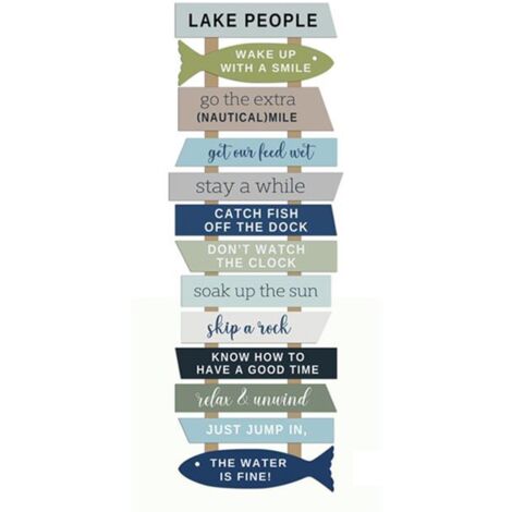 Signes Grimalt Wall figura marina Adorno  Parete in legno blu adorno 1x33x101cm 26480