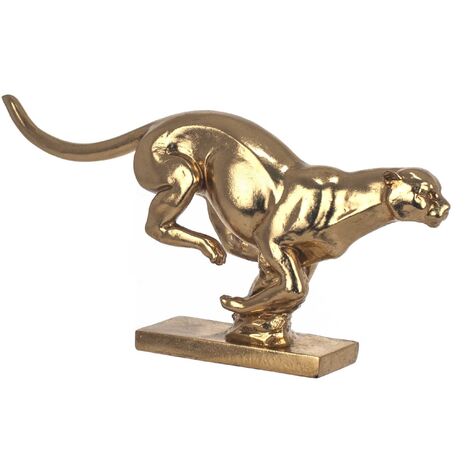 Signes Grimalt Figura figure  Figura Jaguar con animali d'oro di base 21x8x46cm 25135 (1/3)