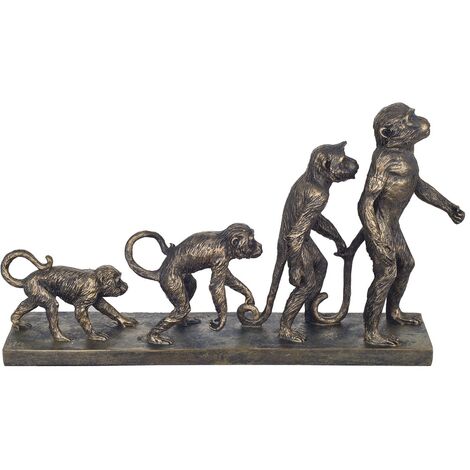Signes Grimalt Figure di figura della persona  Figura Monkey Evolution Black 25x8x42cm 27434