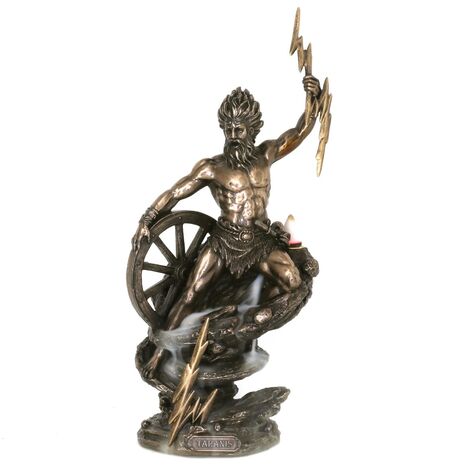 Signes Grimalt Figure di figura della persona Figura Taranis God Celta Bronzo Golden 25x9x12cm 27348