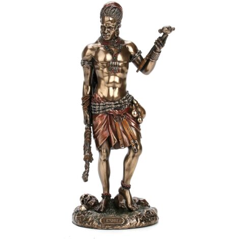 Signes Grimalt Figure di figura della persona  Dio Eshu Yoruba Bronce Golder 22x8x9cm 28042