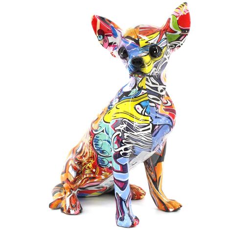 Signes Grimalt Figure di figura del cane Chihuahua Figura animale multicolore 17x12x25cm 25300 (1/5)