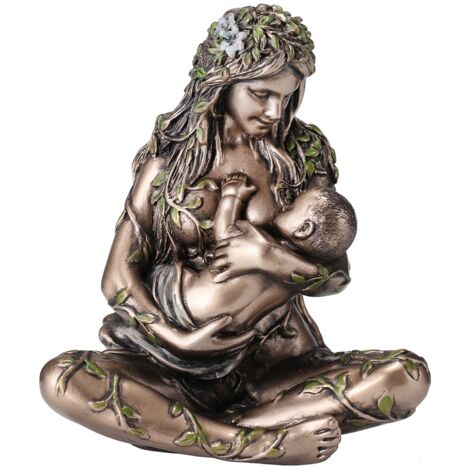 Signes Grimalt Gaia Madre Terra con la figura della dea grigio bronzo bronzo 11x10x6 cm