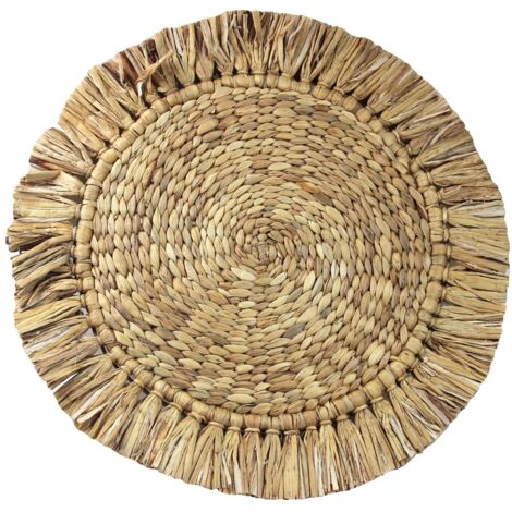 Sottopentola in giacinto d'acqua naturale per cucina e tavolo