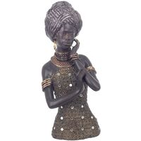 Signes Grimalt Figure africane e figure di elefante Figura africana africana ed elefanti neri 12x12x28cm 20275