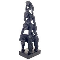 Signes Grimalt Figure di figura animale Animal Monkeys Black 10x16x40cm 24022