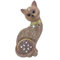 Signes Grimalt Figure di figura di gatto Figura da gatto Animali marroni 8x13x22cm 28724