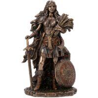Signes Grimalt Figura figure Figura Dea Lady Sif Nord Bronze Gold 10x12x21cm 28837