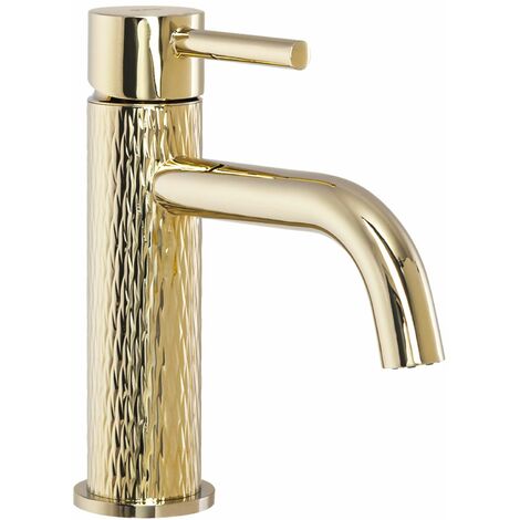Basin faucet REA Lungo Art Gold Low