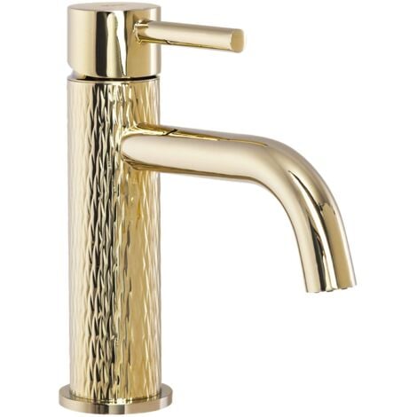 Basin faucet REA Lungo Art Gold Low