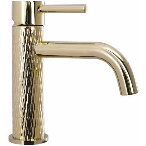 Basin faucet REA Lungo Art Gold Low