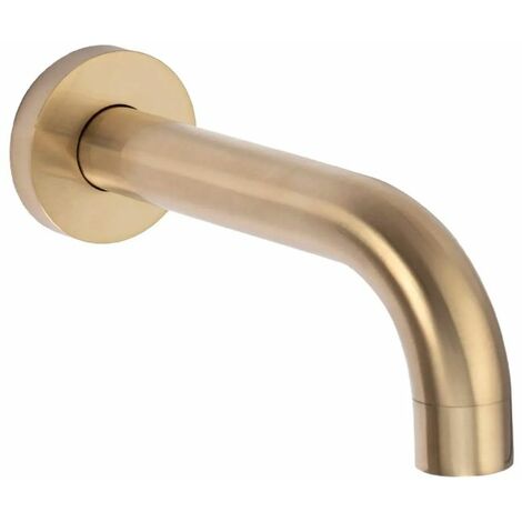 Wall Mounted Bath Faucet REA Lungo Gold Brush + Box