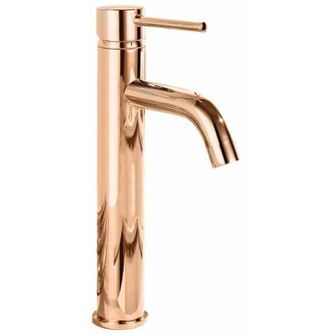 Basin faucet REA Lungo Rose Gold High